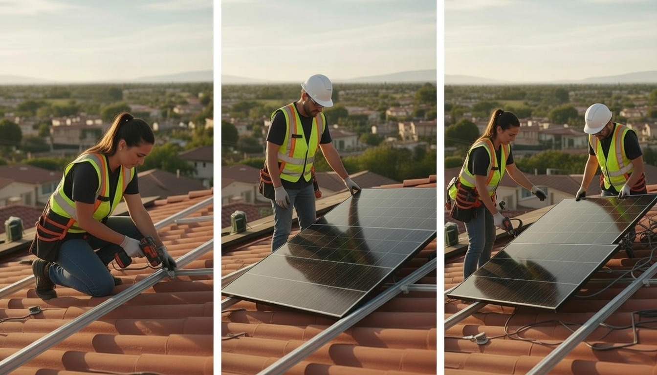 Solar Installation Progress